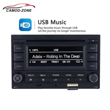 Avto Radio Bluetooth RCN210 CD Player, USB MP3 AUX 31 G 035 185 Za VW Polo 9N Golf Jetta MK4 Passat B5 RCN 210