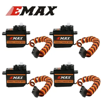 4 x EMAX Original ES08A II 8.5 g Mini Plastični Prestavi Analogni Servo za RC Model 30% Popusta