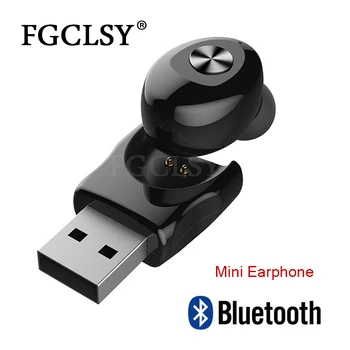 FGCLSY 2019 Novo polnjenje prek kabla USB Mini Brezžična Bluetooth Slušalke avto bluetooth V5.0 športne Brezžične Slušalke Z Mikrofonom Za iPhone XR