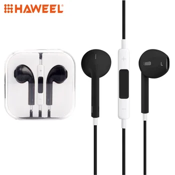 HAWEEL Nove Slušalke 3.5 mm, Uho Slušalke Slušalke Čepkov Nadzor z Mikrofonom Za iPhone za huawei za xiaomi za pametni telefon MP3