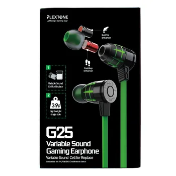 PLEXTONE G25 Gaming Slušalke Z Mikrofonom V uho Žično Magnetni Stereo Z Mikrofonom Čepkov Računalnik Slušalke Za Telefon PS4