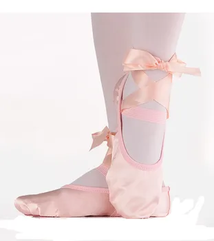 Dekleta Otroci Balet Točke Plesne Čevlje Otroke Začetnike Trenira Ples Čevlji Mehka Podplatom Saten Balet Čevlji v Skladu CM za nakup