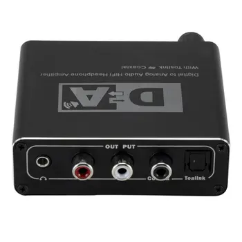192kHz Digitalno Optični Koaksialni Toslink V Analogni Audio Converter RCA L/R 3,5 mm izhod za Slušalke Prilagoditev Z