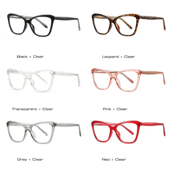 SHAUNA Anti-Modra Svetloba Moda Mačka Oči Očala Okvir Ženske blagovne Znamke Oblikovalec Sivo Roza Očala Okvirji