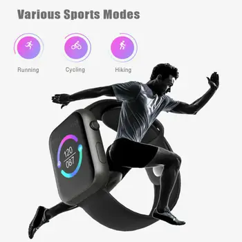 SX16 Pametna Zapestnica Gledajo Moški Ženske Srčni utrip Fitness Sports Tracker Nepremočljiva BT Watch Spanja Monitor Za Android iOS iPhone