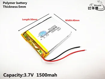 10pcs Litrski energijo baterije Dobro Qulity 3,7 V,1500mAH,504050 Polimer litij-ionska / Litij-ionska baterija za IGRAČE,MOČ BANKE,GPS,mp3,mp4