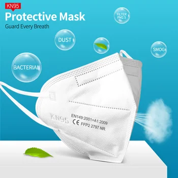 FFP2 Maske Odrasli 5 Plasti Filtra KN95Mask Odobren higienski Zaščitni usta masko Dustproof ffp3 ffpp2 kn95 Mascarillas