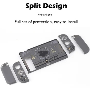 Stikalo Zaščitni Lupini PC Hard Cover NS Igro Anti-padec Stanovanj JoyCon Krmilnik Primeru Polje Za Nintendo Stikalo Dodatki