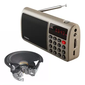 Rolton T50 Prenosni Visoke Občutljivosti Svetu Pasu FM/MW/SW Stereo Radio, Zvočnik Mp3 Predvajalnik Glasbe, Pomnilniško Kartico za PC Računalnik