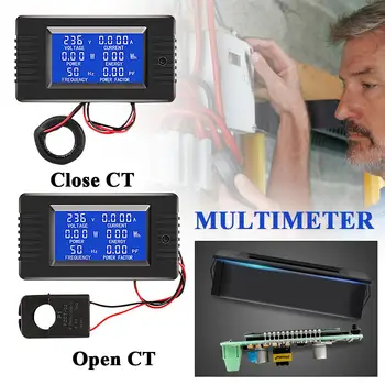 PZEM-022 AC Digitalni Prikaz Multimeter Moč Spremljati Voltmeter Ampermeter Wattmeter Frekvenčni Merilnik Faktor Merilnika
