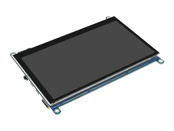Waveshare 7inch QLED Quantum Dot Zaslon, Kapacitivni zaslon na Dotik, 1024*600 G+G Kaljeno Steklo Plošče, Različne Sisteme za Podporo