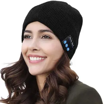 UNCJC Hi-Res Bluetooth Klobuk Slušalke Brezžične Knited Glasbe Skp Slušalke Športna kapa za Moške, Ženske Festival Darila Pokrivala