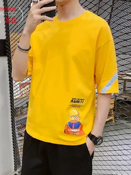 Trendovska oblačila za moške študent svoboden pol rokav poletje kratek rokav T-shirt naruto korejska različica trend spletni slaven T-shirt