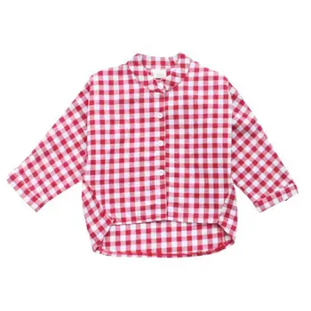 Dekliška Majica Otroci Pomlad Jesen Dolg Rokav Obleke za Otroka Dekle Vrhovi Bluzo Otroci Majice Toddlers Črna Rdeča Dropshipping