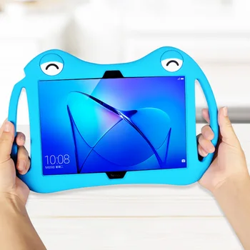 Amo Huawei Tablet T3 10.1 Silikona Primeru AGS-W09 Zaščitno Ohišje 360 ° Polno Surround Shatterproof Risanka Otrok Laptop Torba t5