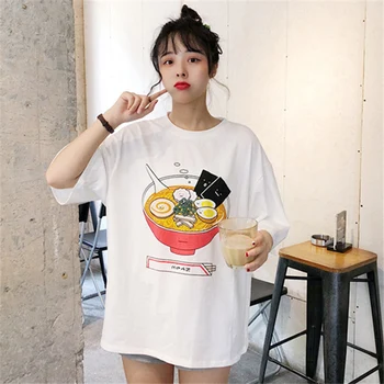 T-majice Ženske Catoon Natisnjeni Kawaii Preprost Študent Lepo Vse-tekmo Priložnostne Harajuku korejskem Slogu Ženska Tshirt Dnevno Vroče Prodaje