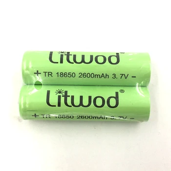 Litwod 3,7 V Original Baterije 18650 Polnilna Baterija Li - Ion Za Led Flashligth Žaromet