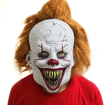 Pennywise Joker Masko Odprtih Ust Polno Zob Cosplay Stephen King Je Poglavje Dve Klovn Iz Lateksa Maske Čelada Halloween Kostume