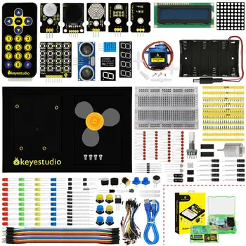 Keyestudio Maker Učenje Kit/Starter Kit(NE UNOR3 Odbor) Za Arduino Starter W/Darilni ŠKATLI+UNO Platformo +1602 LCD+Servo+Led+PDF
