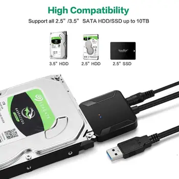 Ultra-tanek USB 3.0, da SATA 2,5-Palčni Trdi Disk, Pogon SSD Kabel Žice Kabel Za Prenosni RAČUNALNIK Prenosni priključni Kabel