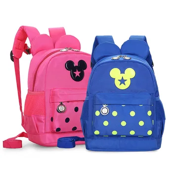 Disney Mickey mouse Novo otrok Anti-izgubil vreča za vrv vrtec nahrbtnik fantje dekleta risanka šolsko torbo minnie torbici