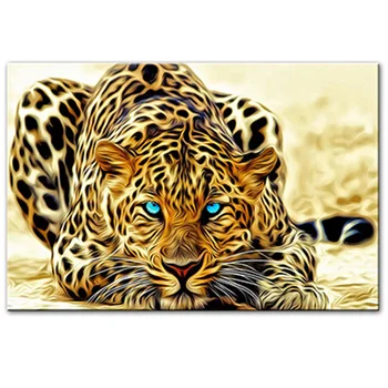 Leopard Živali Wall Art Platno Stensko Slikarstvo Umetnost za Dnevni Sobi Doma Dekor (Brez Okvirja)