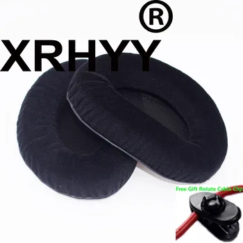 XRHYY Black Zamenjava Žamet zatakne ob slušalko Uho Blazine Blazine Za Sennheiser RS160 RS170 RS180 HDR160 HDR170 Slušalke