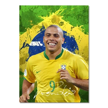 Nogometaš Ronaldo Lima Platno Natisne Slikarstvo Modni Dom Dekoracijo Sten Umetnost, Šport Slik, Dnevna Soba Dekor Cuadros