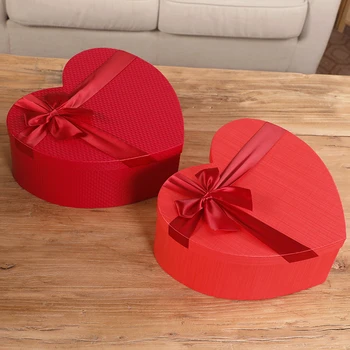 Cvetličarna Škatel Rdeče Srce Oblikovan Bonbone, Škatle za Sklop 3 Darilni embalaži Embalaža Škatle za Darila, Božična Darila, Rože, ki Živijo Vaza