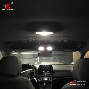 10PCS Za Hyundai Avante Elantra 2016 2017 2018 2019 2020 Canbus Vozila LED Žarnice Notranje Luči Komplet za Prtljažnik za registrske Tablice lučka