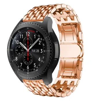 Trak Za Samsung Prestavi S3 Frontier/Classic smart Watchstrap iz Nerjavečega Jekla 22 MM Watch band za Galaxy Watch 46mm Dodatki