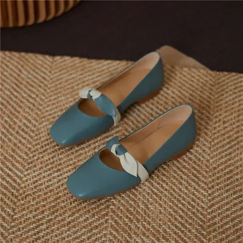 MORAZORA 2020 Nov prihod moda za ženske stanovanj pravega usnja mešane barve priložnostne čevlji poletje preprost dame obutev