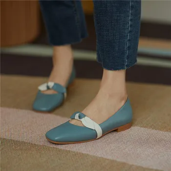 MORAZORA 2020 Nov prihod moda za ženske stanovanj pravega usnja mešane barve priložnostne čevlji poletje preprost dame obutev