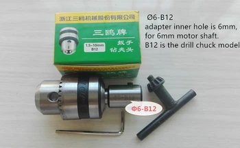 B16+13mm vrtalne vpenjalne vreteno B16 tok motorno gred klipnjača z notranjo luknjo 8 mm 9 10 11 12 mm 13 14 15 16 17 18 19 20 mm