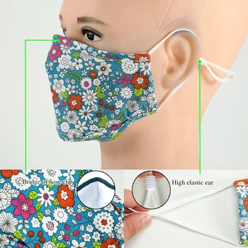 Tcare Moški Ženske Modni PM2.5 Prah Usta Masko Proti Onesnaževanju Masko Oglje Filter Vstavite Stroj Za Enkratno Uporabo Za Odrasle Bombaž