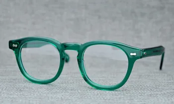 LKK Kakovosti Acetat Letnik Kratkovidnost eyeglass okvir tradicionalnih debel okvir roko krog eyeglass moški ženske okvir očal
