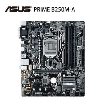 LGA 1151 Asus PRIME B250M-A Motherboard DDR4 2400MHz 64GB i7 i5, i3 PCI-E 3.0 HDMI je Združljiv Namizje B250 Mainboarad USB3.1 Uporablja