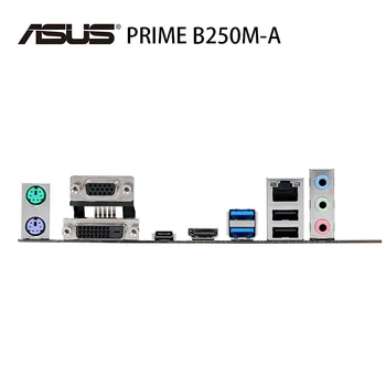 LGA 1151 Asus PRIME B250M-A Motherboard DDR4 2400MHz 64GB i7 i5, i3 PCI-E 3.0 HDMI je Združljiv Namizje B250 Mainboarad USB3.1 Uporablja