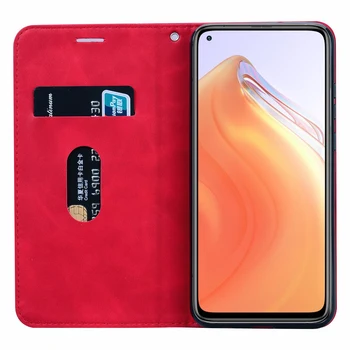 Flip Case Za Xiaomi Mi 10T Pro 5G M2007J3SG M2007J3SY MZB07ZDIN MZB07Z7IN Kritje Capa Telefon Zaščitni Lupini Usnje Hoesje Knjiga