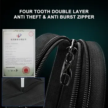 2021 Tigernu Nov Modni RFID Anti Theft Moških za 15,6 palčni Prenosnik Nahrbtnik Polnjenje prek kabla USB Moški Ženski Nepremočljiva Šolske Torbe Mochilas