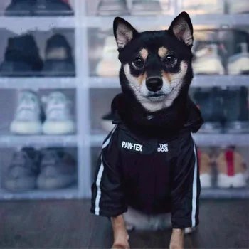 Oblačila za pse, Adidog dežni Plašč Windbreaker Šport Retro Psa s Kapuco za Srednje Velike Pse Labrador Nepremočljiva Pet Oblačila Ropa Perro