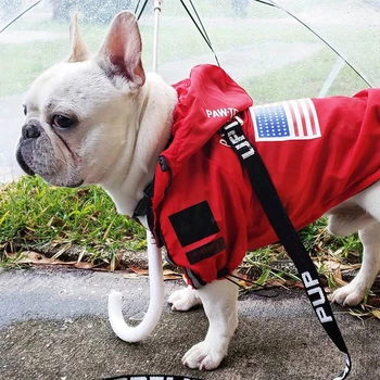 Oblačila za pse, Adidog dežni Plašč Windbreaker Šport Retro Psa s Kapuco za Srednje Velike Pse Labrador Nepremočljiva Pet Oblačila Ropa Perro
