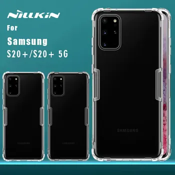 Za Samsung Galaxy S20 Plus 5G Nillkin TPU 0,6 mm Ultra tanek Telefon Primeru Silikonski Pokrov Kristalno Jasen Primer za Samsung S20 Plus