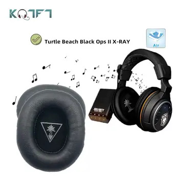 KQTFT 1 Par Nadomestne Ušesne Blazinice za Turtle Beach Black Ops II X-RAY RENTGENSKE Slušalke EarPads Earmuff Kritje Blazine Skodelice