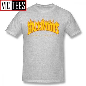 Mens Backwoods T Srajce Pismo Tiskanja Backwoods T-Shirt Grafični Super Tee Shirt Priložnostne Plus velikost Moških Bombaž Tshirt