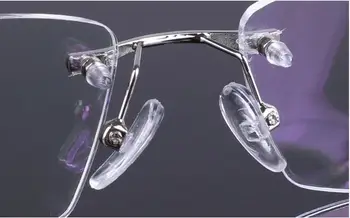 Moški Modni Očala Kovinski Rimless Očala Okvir Diamond Okraski Optični Okvir s Recept Očala