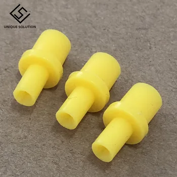 Brizgo silikonski mehko rumeno črpanje zraka votlih skupni del iz gume priključek 4 4.0 4 mm ciss inkjet kartuše, čiščenje čiščenje orodja