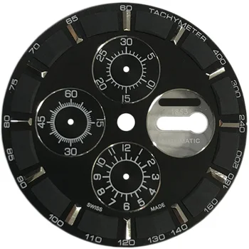 Za 36,3 mm watch izbiranje roke primeru primerna za T035614A človek je mehanska ura besedilo watch pribor za 7750 gibanje rezervnih delov