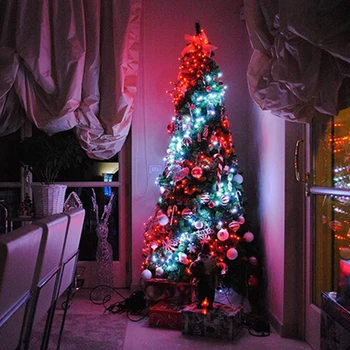 Christmas Tree Okraski Luči po Meri Niz LED Luči App Remote Control Svetlobe QP2