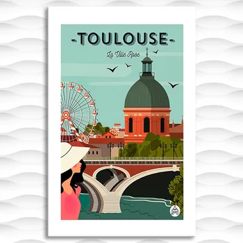 Plakatov Toulouse Letnik Stenskih Slikah, Platno Plakat Vrtec Tiskanja Minimalistično Slikarstvo Dekor Brez Okvirja
